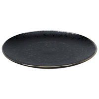 Farfurie Promstore 45818 Тарелка сервировочная 28cm Metallic Rim Black