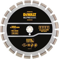 Аксессуар для пилы DeWalt DT20467 disc diamantat ELITE SERIES pentru asfalt, 350mm x 25.4mm,