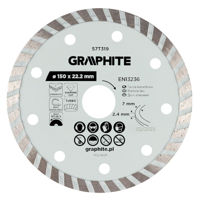 Диск отрезной Graphite 57T319 diamantat de taiere, d150x22,2mm, Turbo