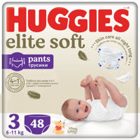 Scutece-chiloţel Huggies Elite Soft Mega 3 (6-11 kg), 48 buc