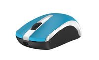 Wireless Mouse Genius ECO-8100, Optical, 800-1600 dpi, 3 buttons, Ambidextrous, Rechar., Blue