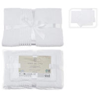 Домашний текстиль H&S 53890 Set prosoape 3 buc (30x50cm, 50x100cm, 70x140cm) alba
