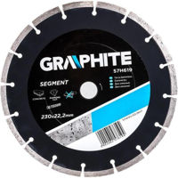 Набор головок, бит, насадок Graphite 57H619 Disc diamant segmentat 230x222mm