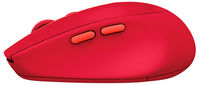 Wireless Mouse Logitech M590 Silent, Optical, 1000 dpi, 7 buttons, 1xAA, Bluetooth+2.4GHz, Red