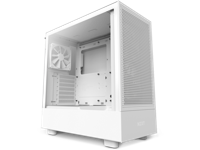 Case ATX NZXT H5 Flow RGB, 1xUSB 3.2, 1xType-C, 2x120mm & 2x140mm, Tempered Glass,Mesh Freont,White