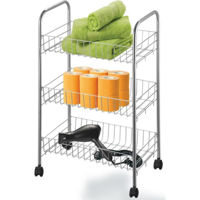 Etajeră Artex 11.16.03 Etajera cu roti 3 rafturi cromat