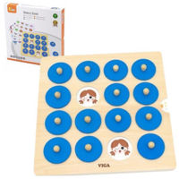 Настольная игра Viga 44640 Joc de memorie Ghiceste imaginile, 10 carduri de joc