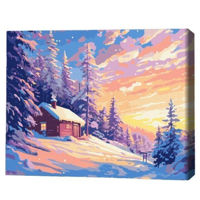 Картина по номерам BrushMe BS54525FC 40x50сm (fără cutie) Cerul arzător al iernii