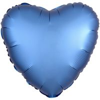 Сердце Голубое Сатин