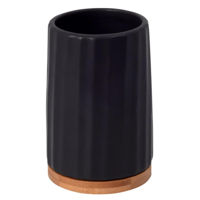 Стакан для зубных щёток Bisk 08409 Suport periute de dinti KIDO negru