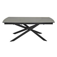 Masă Deco LEA Dark Grey (180+40+40)*90*76