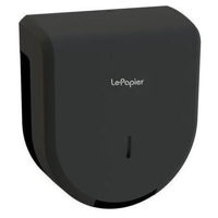 Suport pentru hârtie LePapier TD1LB Dispenser Hartie Igienica Jumbo Mini, Plastic ABS, negru