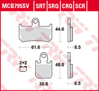 07YA46SA MCB795CRQ MCB795SRT MCB795SV MCB795SRT MCB795CRQ 07YA46SA FDB2217ST YAMAHA ДВИГАТЕЛЬ	ТИП МОДЕЛИ	ТИП КОДА	СРОК ПРИМЕНЯЕМОСТИ	ОБОЗНАЧЕНИЕ 1000	YZF - R1	RN19	06-08	спереди 1000	YZF - R1	RN22	09-14	спереди 1700	MT-01	RP12	05-06	спереди 1700	MT-01	RP18	07-12	спереди 1700	XV-Y - V-max ABS	RP21	09-16	спереди