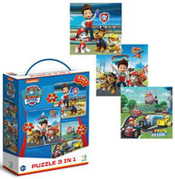 Головоломка Dodo 200579 Puzzle 3în1 Gata de acțiune, seria Patrula Cățelușilor