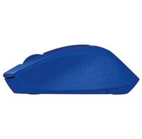 Wireless Mouse Logitech M330 Silent Plus, Optical, 1000 dpi, 3 buttons, Ergonomic, 1xAA, Blue