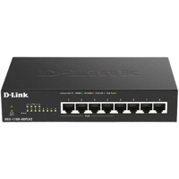 .8-port 10/100/1000Mbps  POE EASY SMART, D-Link DGS-1100-08PLV2, with 4 PoE Ports, 80W budget