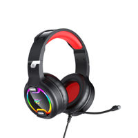 Gaming Headset Havit H2233d, 50mm driver, 20-20kHz, 32 Ohm, 119dB, 2.2m, 3.5mm+USB, RGB, Black