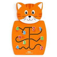 Puzzle Viga 50676 Busyboard (de perete) Pisicul și cifrele
