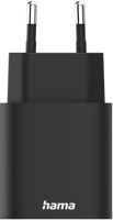 Зарядное устройство сетевое Hama 201960 Fast Charger, 1x USB-A, 1x USB-C, PD, 30W, black