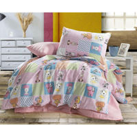 Домашний текстиль Cottony SLPR Ranforcce Tedy roz/Stelute roz: 1 per