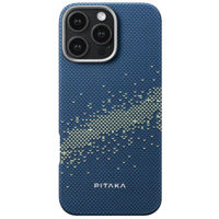 Чехол для смартфона Pitaka Tactile Woven case for iPhone 16 Pro max Milky way galaxy (KI1602PMYG)