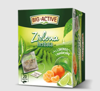 Ceai verde Big Active Mandarine & Lime, 20 plicuri