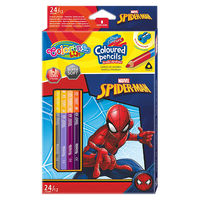 Creioane colorate cu două capete -  Colorino Disney Spiderman