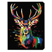 Tablou pe numere BrushMe BSB0020FC (fără cutie) Cerb multicolor