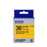 Tape Cartridge EPSON LK7YBP: 36mm/9m, Pastel Black/Yellow, C53S657005