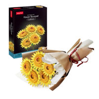 Конструктор Cubic Fun P866h 3D puzzle Buchet de flori – Floarea-soarelui, 180 elem.