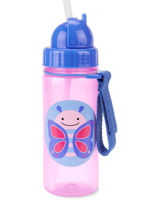 Бутылочка с трубочкой Skip Hop Zoo Butterfly 380 ml