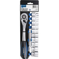 Set de unelte de mână Hyundai HY-59632 Set cheie clichet cu tubulare 3/8 (12buc)