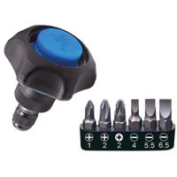 Отвёртка King Tony P2746 отвёртка с трещёткой Мини 1/4" с битами, 7 пр.
