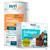 Proteine pure Nuviline Sport (gust ciocolata) 30doze x 10g pulbere 300g + CADOU