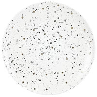 Тарелка Promstore 51357 de servire 26.5cm Metallic Speckle Bulina, alba