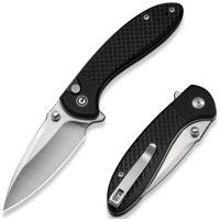 Нож походный Civivi C24031-1 Faeger, G10 negru, Button Lock