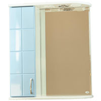 Oglindă baie Mashtab 5081 Domino 600x200x720 Alb-Albastru