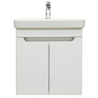 Dulap pentru lavoar Bayro Damat Luxor 550 suspendat / alb mat