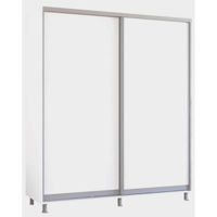 Dulap Mobildor-Lux Aron-S uși glisante din PAL (190x60x200H cm) Alb Brilliant