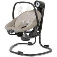 Leagăn pentru bebeluși Joie W1306AGHZN000 Serina 2 in 1 Hazelnut, cu conectare la priza