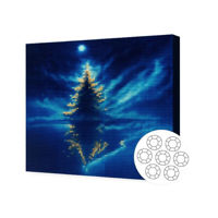 Картина по номерам Art Gallery GA84492 Mozaic cu diamante 40x50cm Brad magic in padure