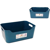 Короб для хранения Бытпласт 47586 Корзина Econova Scandi 10 л, 34x24x14 см, синяя