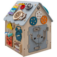 Головоломка Baby Mix 58310 Busybord House LED Wood Montessori