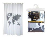 Perdea pentru dus 180X200cm MSV Premium "World"