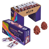 Набор для творчества Okto 10022 Plastilină aerată Air Clay Colours, 10buc, ciocolatie, mărimea S