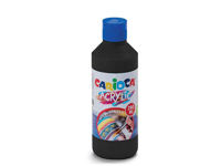 Acuarela acrilica pentru orice suprafata Carioca 250 ml, neagra