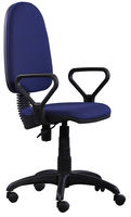 Fotoliu birou Prestij Lux albastru AMF-1 A-20