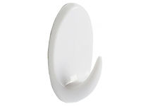 Carlig autoadeziv Spirella 2buc 3.5X5.5cm alb plastic