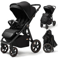 Детская коляска 4Baby Xplode Chrome Jet Black