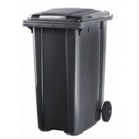 Урна для мусора Uniplast 37209 Cos pentru transportarea deseurilor 360L pe roti (negru) HE